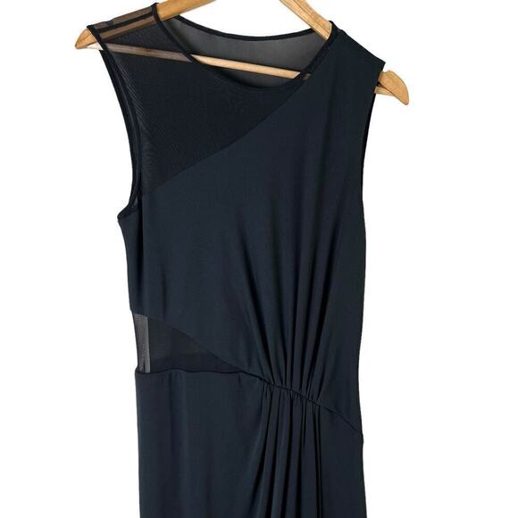 Halston Heritage Cheer Contrast Gown Sleeveless Formal Dress in Black, Size 4 - Picture 8 of 16